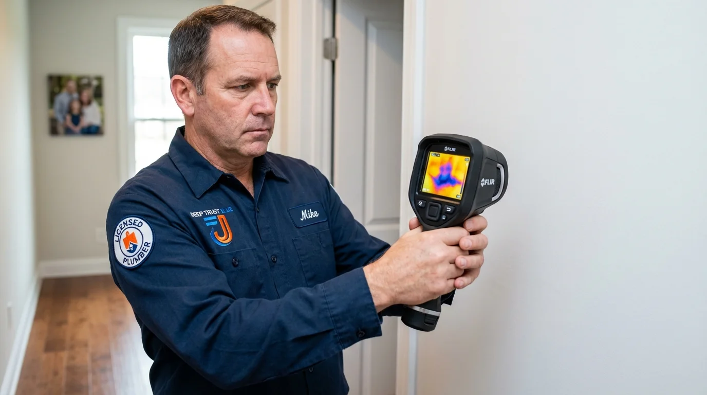 Thermal imaging leak detection by Johns Plumbing LLC in Oakton